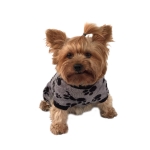 Grey/red dog fleece pajamas